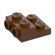 PLATE 2X2X2/3 W. 2. HOR. KNOB