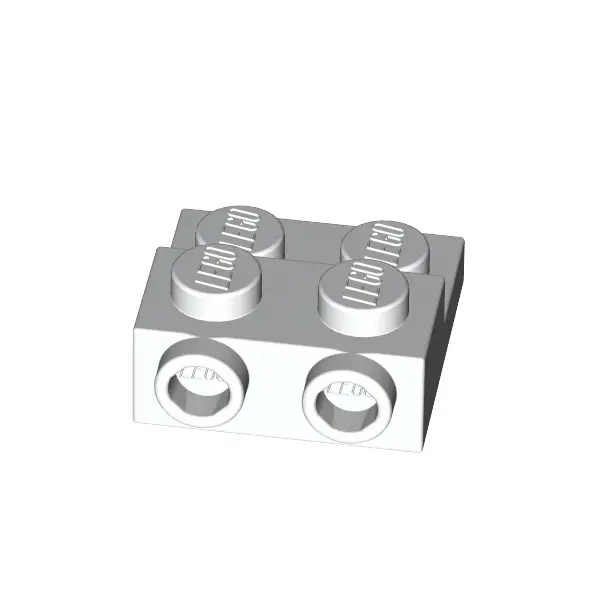 PLATE 2X2X2/3 W. 2. HOR. KNOB