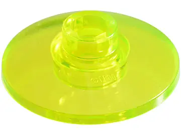 Trans-Neon Green Dish 2 x 2 Inverted (Radar)