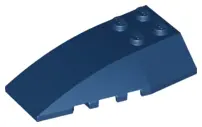 Dark Blue Wedge 6 x 4 Triple Curved