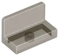 Trans-Brown Panel 1 x 2 x 1 with Rounded Corners