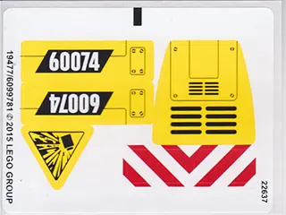 Sticker Sheet for Set 60074 - (19477/6099781)