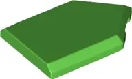 Bright Green Tile, Modified 2 x 3 Pentagonal