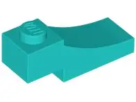 Dark Turquoise Arch 1 x 3 Inverted
