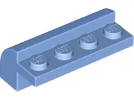 Medium Blue Slope, Curved 2 x 4 x 1 1/3 with 4 Recessed Studs