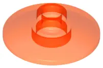 Trans-Neon Orange Dish 2 x 2 Inverted (Radar)