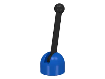 Blue Antenna Small Base with Black Lever (4592 / 4593)