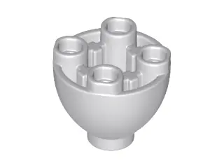 Light Bluish Gray Brick, Round 2 x 2 Dome Bottom with Studs