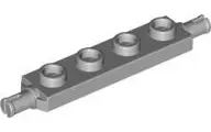 Light Bluish Gray Plate, Modified 1 x 4 with Wheels Holder