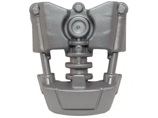 Flat Silver Bionicle Armor Cover (Toa Okoto)