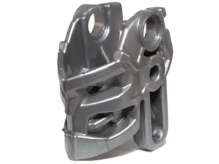 Flat Silver Bionicle Head Connector Block (Toa Okoto)