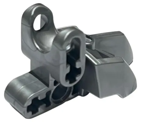 Flat Silver Hero Factory Foot with Three Short Claws and Ball Joint Socket