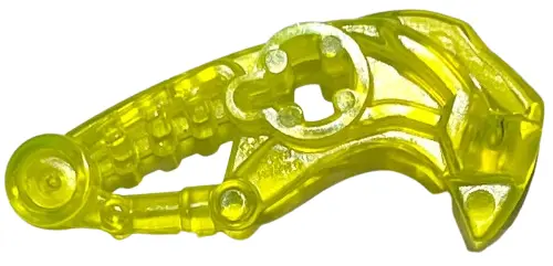 Trans-Neon Green Bionicle Head Connector Block Eye/Brain Stalk (Toa Okoto)