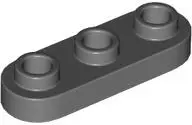 Dark Bluish Gray Plate, Round 1 x 3 with Open Studs