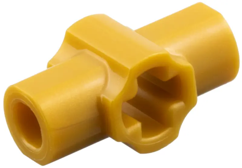 Gold Technic, Axle Connector Hub with 2 Bar Holders Perpendicular