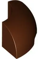 Brown Brick, Round Corner 2 x 2 without Studs