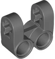 Dark Bluish Gray Technic, Axle and Pin Connector Perpendicular Double Split