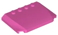 Dark Pink Wedge 4 x 6 x 2/3 Triple Curved