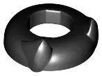 Black Minifigure, Headgear Head Top with Ears
