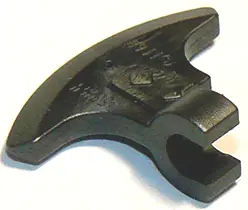 Pearl Dark Gray Minifigure, Weapon Axe Head with Clip