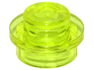 Trans-Neon Green Plate, Round 1 x 1