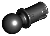 Black Technic, Pin with Friction Ridges and Tow Ball (Undetermined Type)