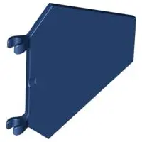 Dark Blue Flag 5 x 6 Hexagonal