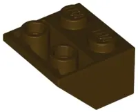 Dark Brown Slope, Inverted 45 2 x 2 with Flat Bottom Pin