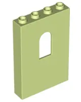 Yellowish Green Panel 1 x 4 x 5 Wall with Window