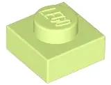 Yellowish Green Plate 1 x 1