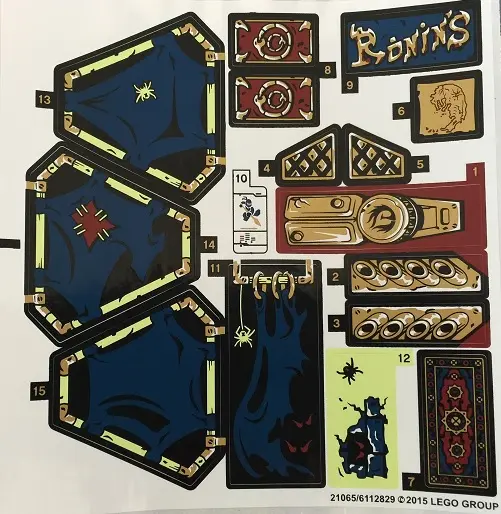 Sticker Sheet for Set 70732 - International Version - (21065/6112829)