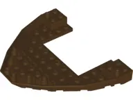 Dark Brown Boat, Bow Brick 10 x 12 x 1 Open
