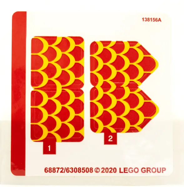Sticker Sheet for Set 75550 - (68872/6308508)