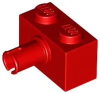 Red Brick, Modified 1 x 2 with Pin