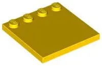 Yellow Tile, Modified 4 x 4 with Studs on Edge