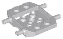 Light Bluish Gray Vehicle, Base 3 x 4 x 2/3