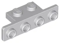 Light Bluish Gray Bracket 1 x 2 - 1 x 4 with Rounded Corners