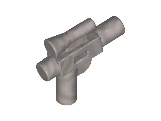 Flat Silver Minifigure, Weapon Gun, Blaster SW Small with Scope