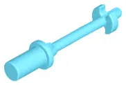 Medium Azure Minifigure, Utensil Ski Pole 3L with Handle, Stop Ring and Side Stops