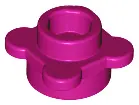 Magenta Plate, Round 1 x 1 with Flower Edge (4 Knobs / Petals)