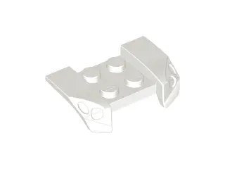 White Vehicle, Mudguard 2 x 4 with Headlights Overhang