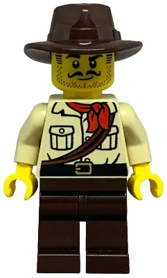 City Jungle Explorer - Tan Shirt, Dark Brown Legs and Fedora
