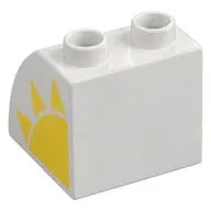 BRICK 2X2X1.5, OUTSIDE BOW, NO. 19