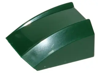 Dark Green Slope, Curved 2 x 2 Lip