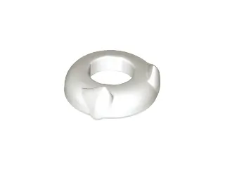 White Minifigure, Headgear Head Top with Ears