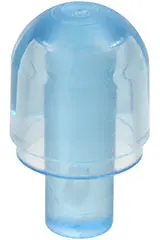 Trans-Medium Blue Bar with Light Bulb Cover (Bionicle Barraki Eye)