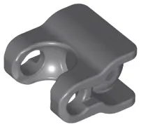 Dark Bluish Gray Hero Factory Arm / Leg Extender with Ball Joint and Ball Socket