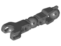 Dark Bluish Gray Hero Factory Arm / Leg with Ball Joint and Ball Socket and 2 Pin Holes