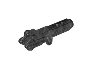 Pearl Dark Gray Large Figure Weapon, Rifle Outer Shell 9L