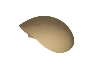 Dark Tan Large Figure Armor, Round, Smooth